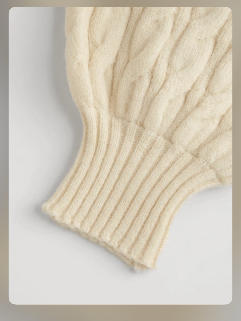 Cider CABLE KNIT TURTLENECK SOLID LONG SLEEVE CROP TOP XL BPANTS-6 - Picture 4 of 5